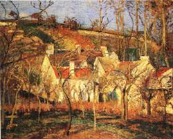 Camille Pissarro Red Roofs1 Village Corner china oil painting image